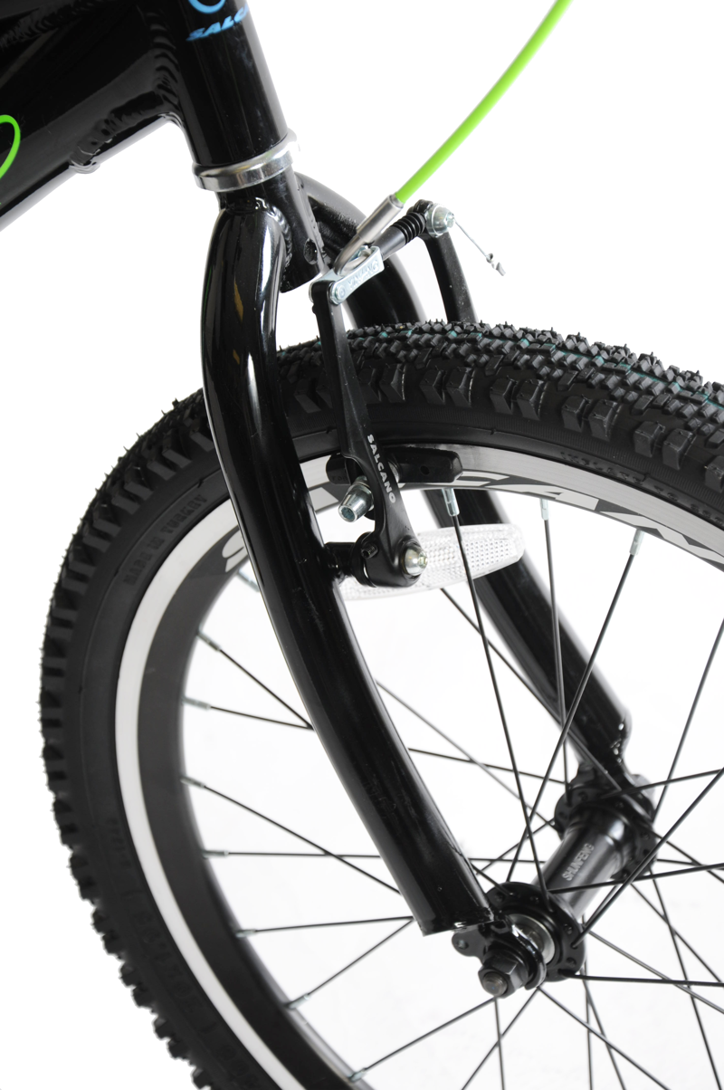 Salcano Wolf 20 Inch Wheel Kids Bike Black and Green-6